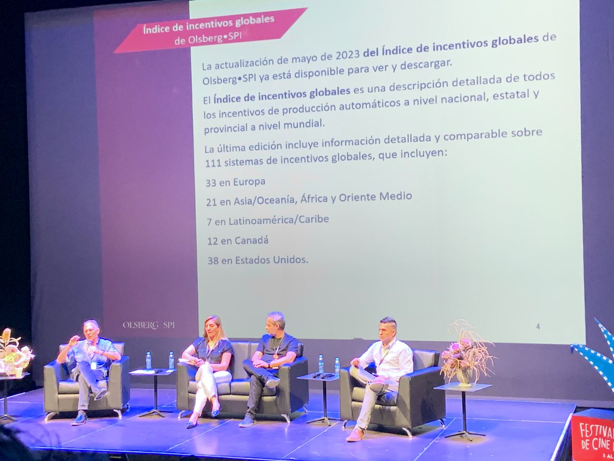 EncuadresMx's tweet image. Estamos en el Panel: El papel de las comisiones fílmicas en el desarrollo económico, en el que participan 
Steve Solot, Asociado–Latam de @OlsbergSPI; Diana Alvarez, Coordinación @COMEFILM @imcine ; y Jorge Riggen, Director @filmajalisco Jalisco
#FICG38 @FICGoficial