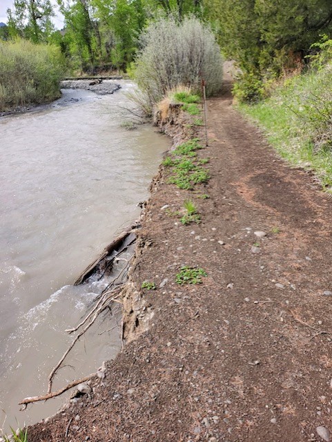 Sweetwater Road is closed by Forest Order to all motorized use until further notice. Please view the #EmergencyClosureOrder here: fs.usda.gov/.../FSE_DOCUME…
The width of the trail  has  significantly decreased due to erosion; please use caution when transiting the area on foot.