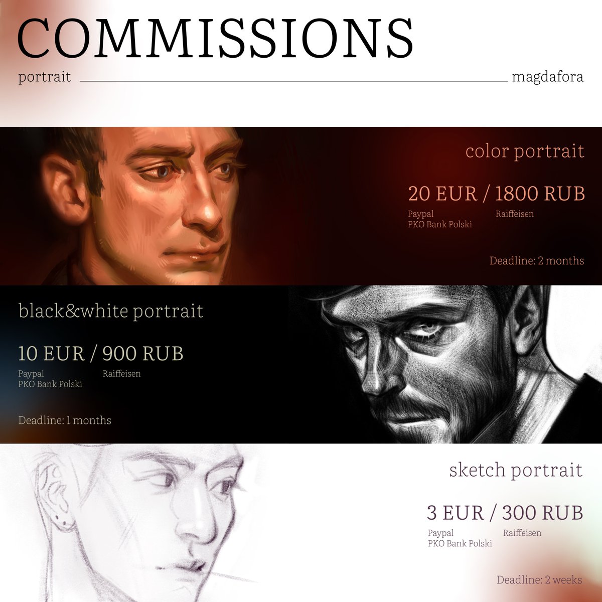 magdafora's tweet photo. 💙COMMISSION OPEN💙

⬇details below / подробности ниже⬇

#COMMISSION_OPEN #COMMISSIONOPEN #ART_COMMISSION_OPEN #ART_COMMISSION #ARTCOMMISSION #COMMISSION
#digitalart #digital_art #digitalportrait #digital_portrait #portrait https://t.co/4xcdnY6D2j