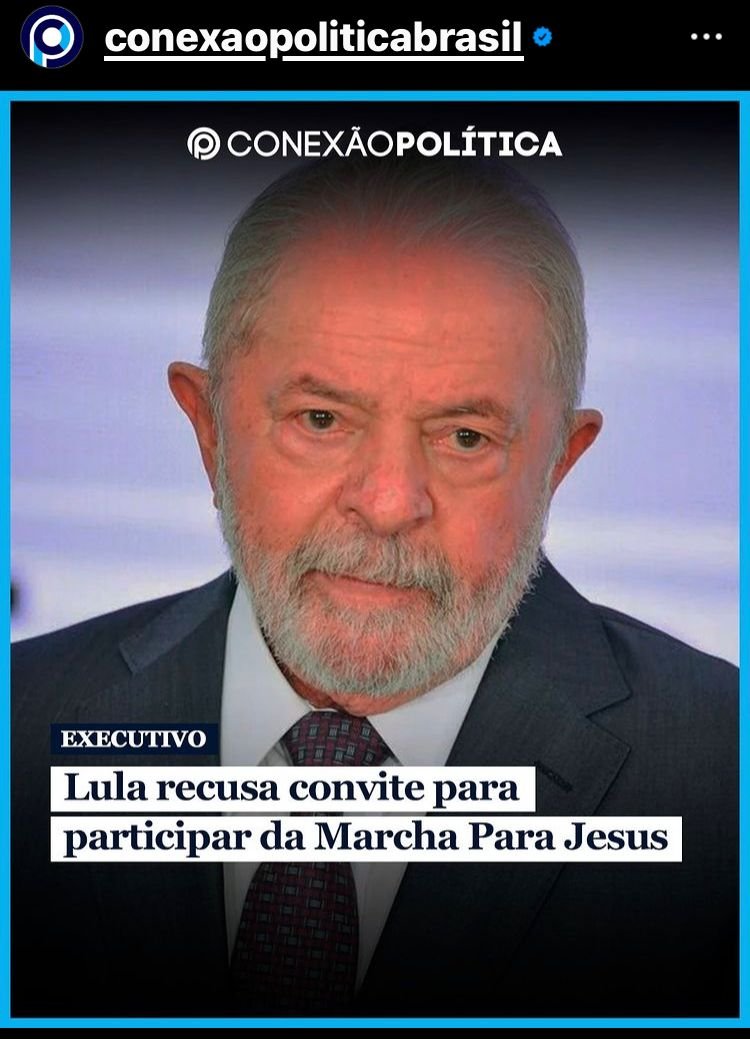 Lula CANCELADO pelo AGRO !..   
Lula CANCELADO pelo CONGRESSO !…   
Lula CANCELADO pelo POVO !..   
Lula CANCELADO pelos ARTISTAS !.. 
Lula CANCEADO por JESUS !...

 “ Mas” Ovacionado pela IMPRE$A 🤡