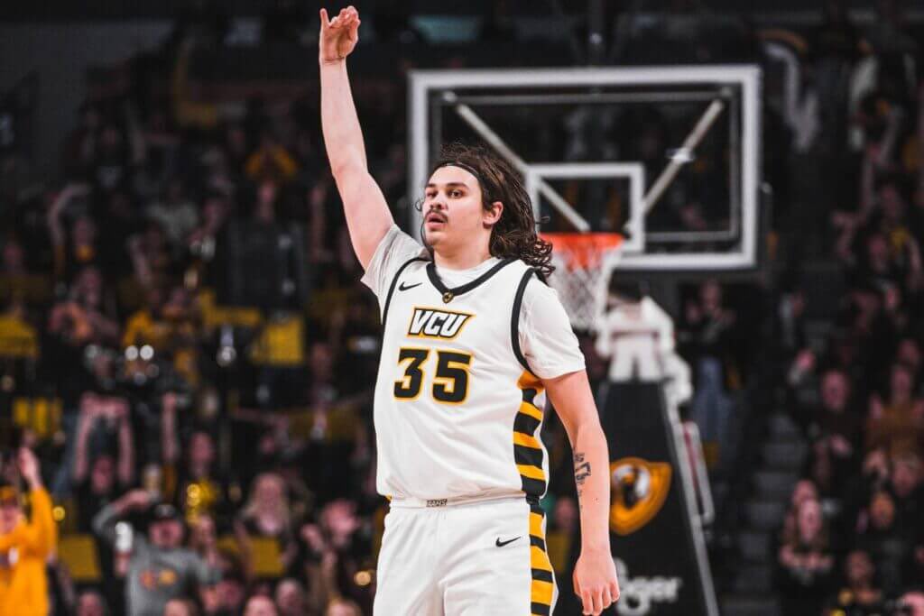 Can’t bring a Ram Nation team to West Virginia without Threebird on the roster. Ram fans, welcome <a href="/david_shriver/">David Shriver</a> to our summer <a href="/thetournament/">TBT</a> team. Shriver hit a ridiculous 47.9% of his threes in his first year of Atlantic 10 play. Shooter’s comin home 🦅