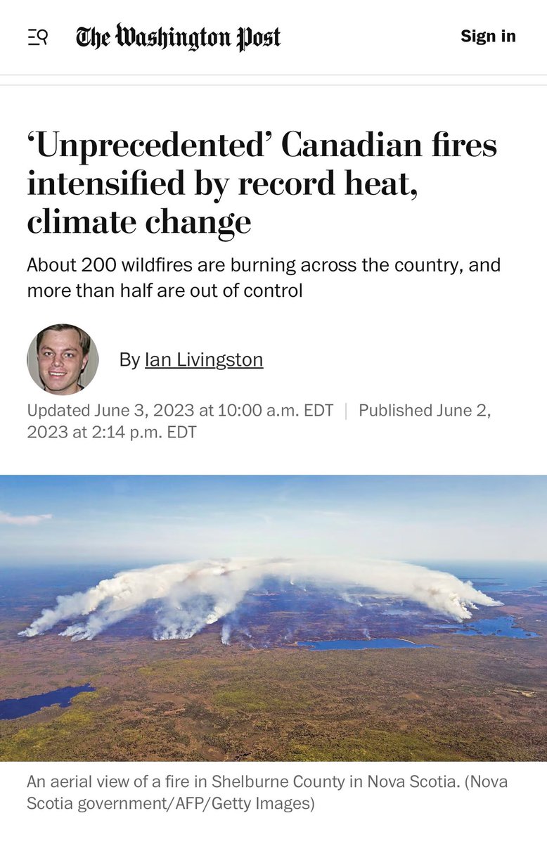 If this isn’t a sign for the doubters out there, then what is? Almost all of Canada’s on fire. And it’s because of climate change. We are in an emergency. Time to get it together, especially my home province of Alberta where government leaders are pushing to keep raping the earth