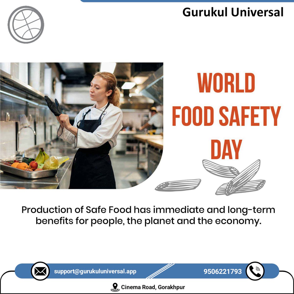 🌍🍽️ Happy World Food Safety Day! 🥦🔒 Let's celebrate by raising awareness about the importance of safe and healthy food for all. Together, we can ensure that everyone has access to nutritious meals, free from contamination and hazards. #WorldFoodSafetyDay #SafeFoodForAll 🌎🥗