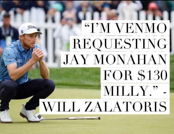 Will Zalatoris’s statement: