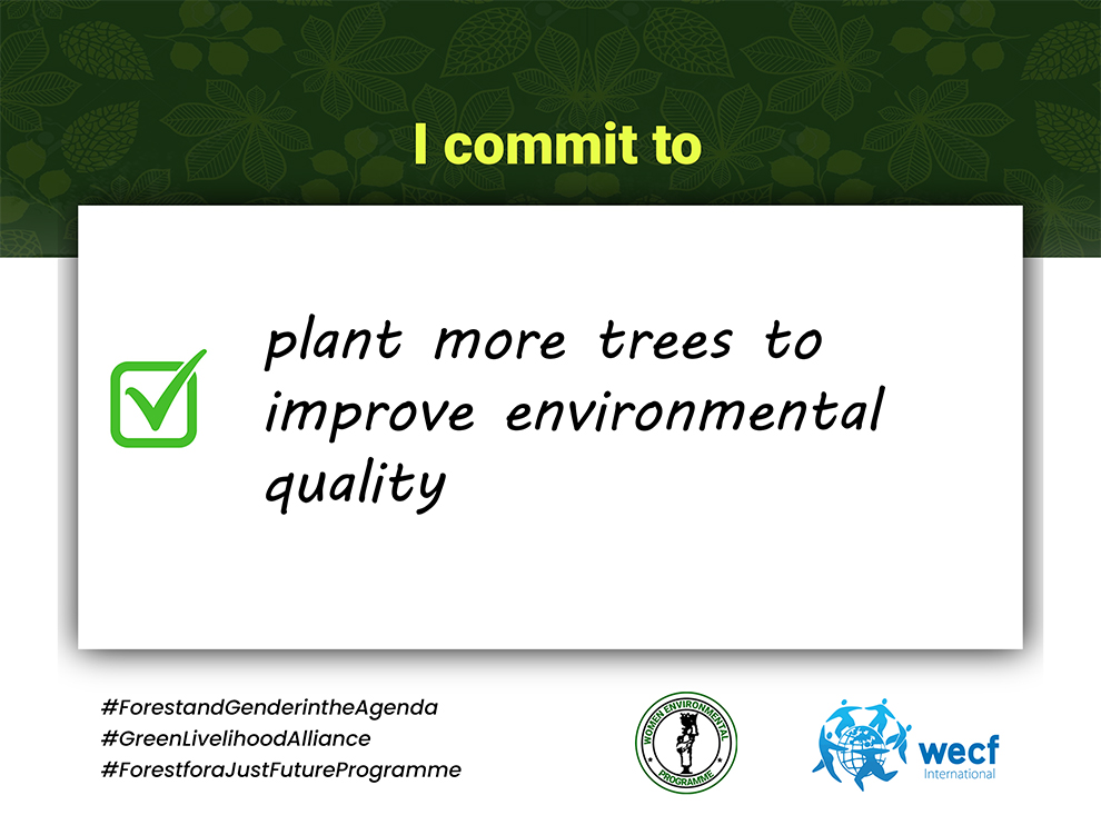OlumideIDOWU's tweet photo. I commit to planting more trees to improve environmental quality. 

#ClimateJustice #GenderJustice #WomenForForests #GreenLivelihoodAlliance #GLA2 @WEP_Nigeria @officialABAT @OfficialAPCNg @WECF_INT @FMEnvng @KashimSM @WEP_Nigeria @NCCCNigeria @FMWR_Nigeria @FmardNg @FMWA_ng https://t.co/vOBAmpW49K