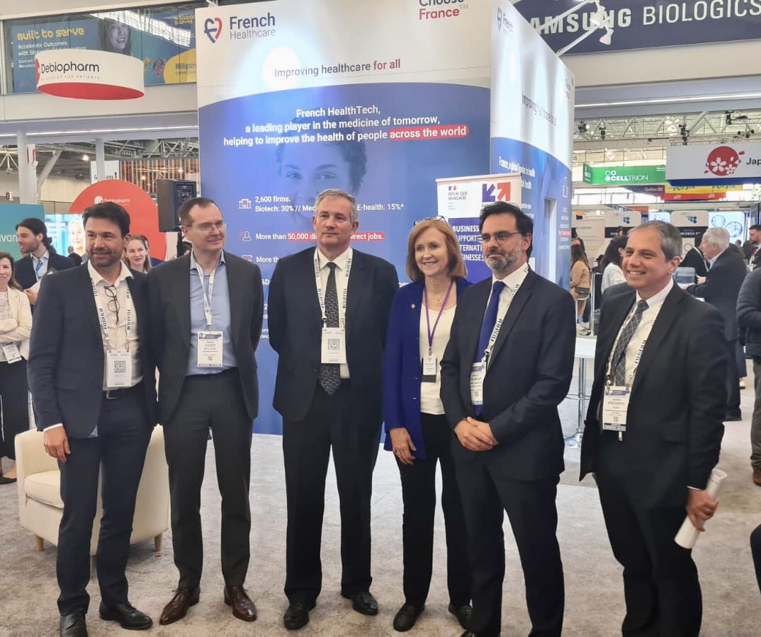 FranceinBoston's tweet image. Exciting afternoon at #BIO2023 featuring meetings with @BIOConvention leadership, a visit to the French pavilion, and exchanges with the 100+ French companies and delegations represented 🇫🇷💪!