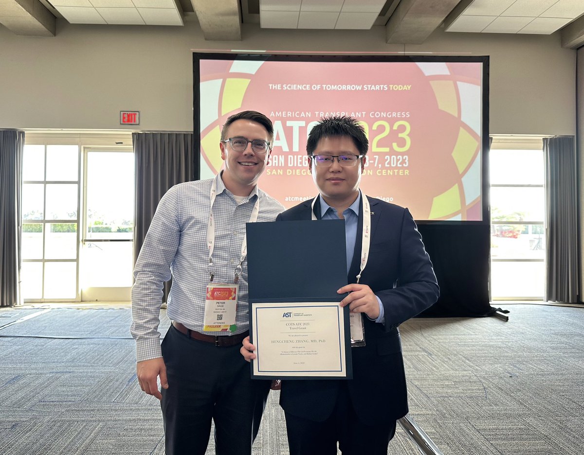 Hengcheng58's tweet photo. Thrilled to share that I've received a travel grant from @AST_COTS! Deeply grateful to Dr.Sage @TheSageLab for supporting this work. A fantastic conference!! #ATC2023SanDiego https://t.co/wDhzubRbIh