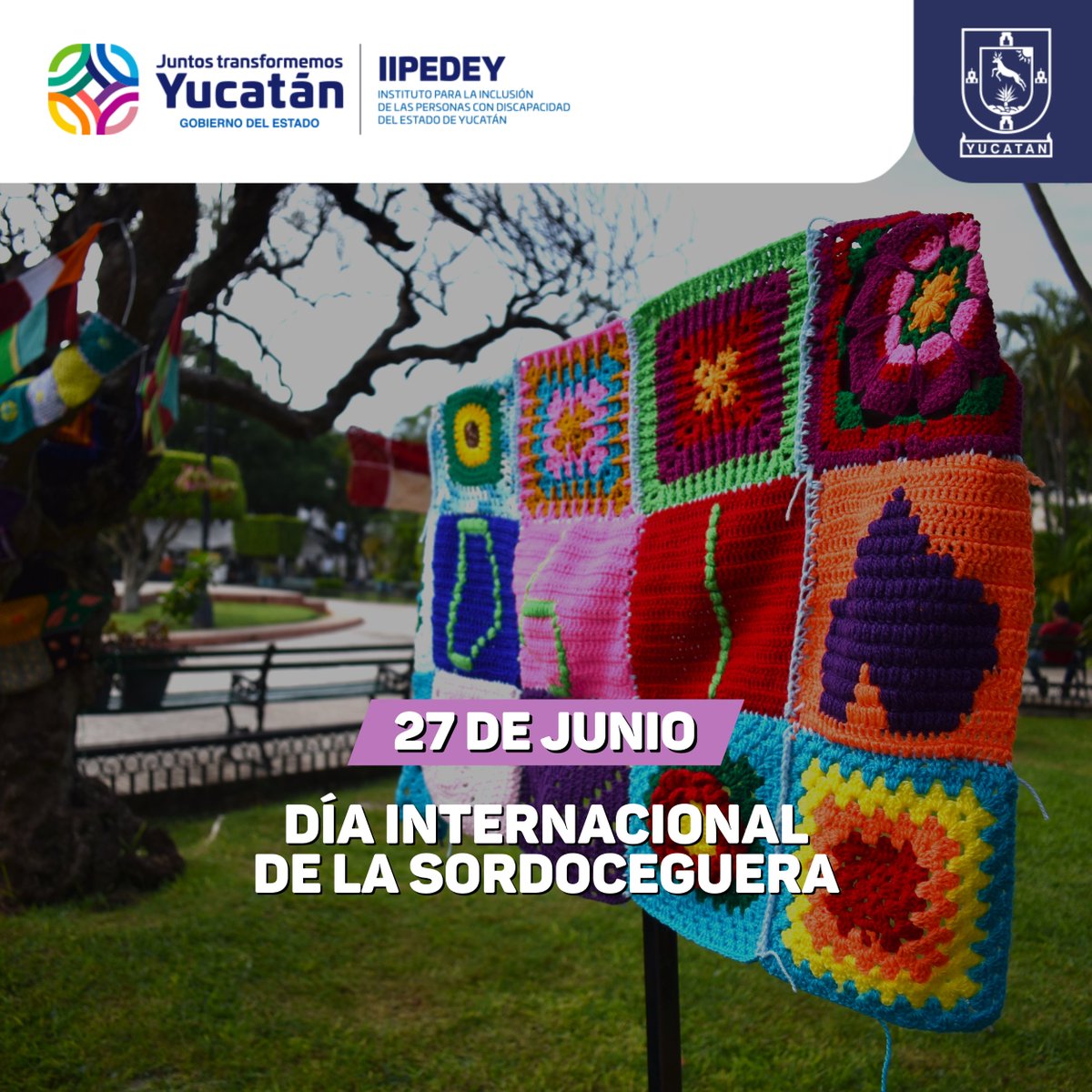 IIPEDEY's tweet photo. Como cada 27 de junio, se conmemora el Día Internacional de la #Sordoceguera, en homenaje a la activista estadounidense Helen Keller, para que quienes viven con esta condición sean reconocidas con los mismos derechos que todas las personas.
#IIPEDEY #InclusiónPcDYucatán https://t.co/AhEduyeU1W