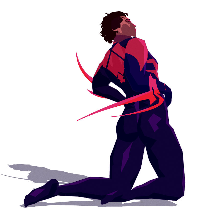 SmellieTWT's tweet photo. My contribution to the angry vampire guy in sexy pose movement #MiguelOHara #SpiderManAcrossTheSpiderVerse #SpiderMan2099 https://t.co/ttxY91XPl7