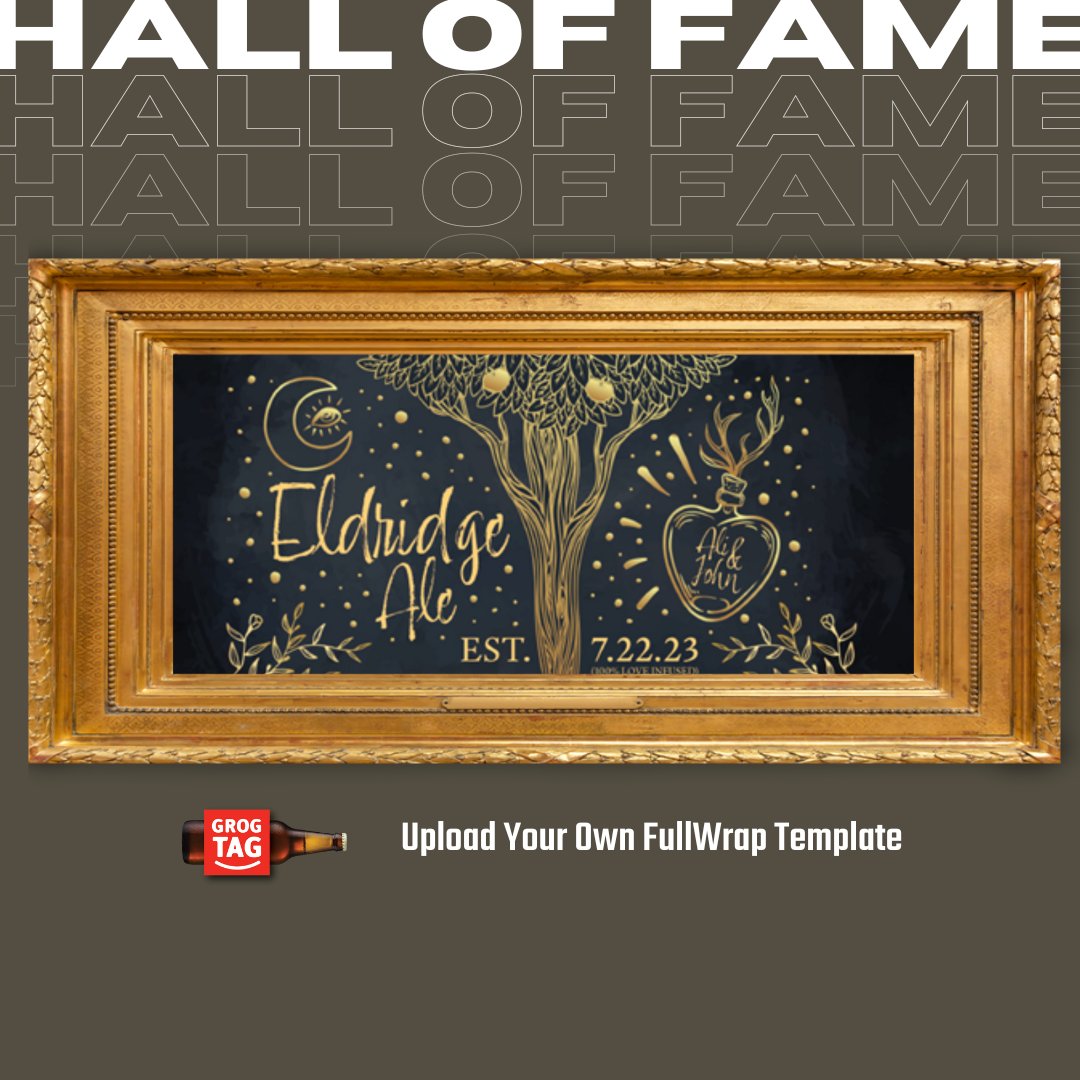 Eldridge Ale bringin home the classic vibes on this week's Hall of Fame win! The gold and dark blue makes this a real stand-out. 

grogtag.com/blog/530