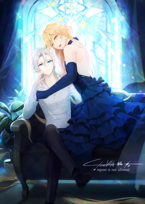 My pieces for Sun Kissed (  )  It's XiaoAether and Albether :3  It was really a pleasure to be involved in this zine (everyone is so talented!!) Thank you for having me! 