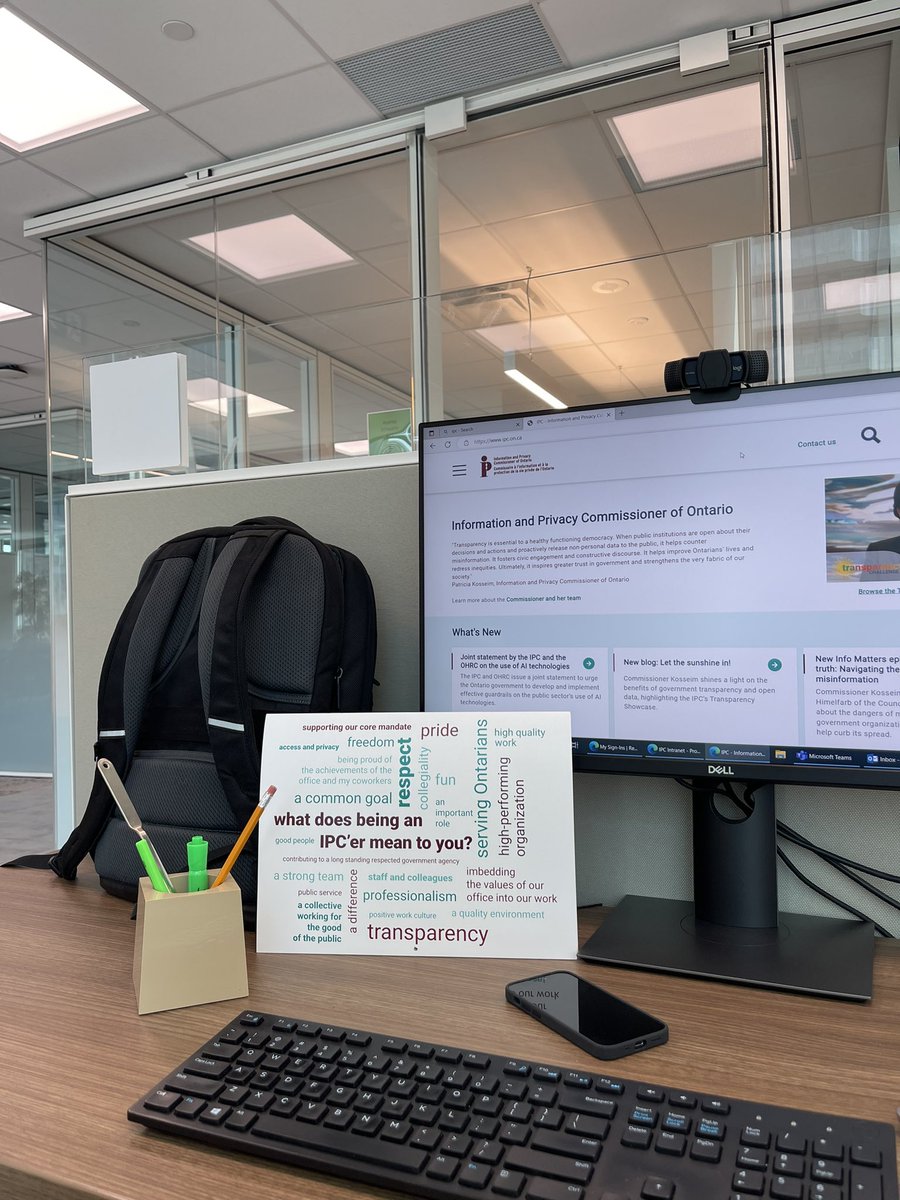 Today was my first day working as a Summer Student with the <a href="/IPCinfoprivacy/">Information and Privacy Commissioner of Ontario</a>! I will be supporting various departments within the Corporate Services Division. 

I’m so excited to continue learning about the work of the IPC and to get hands-on experience at the office!