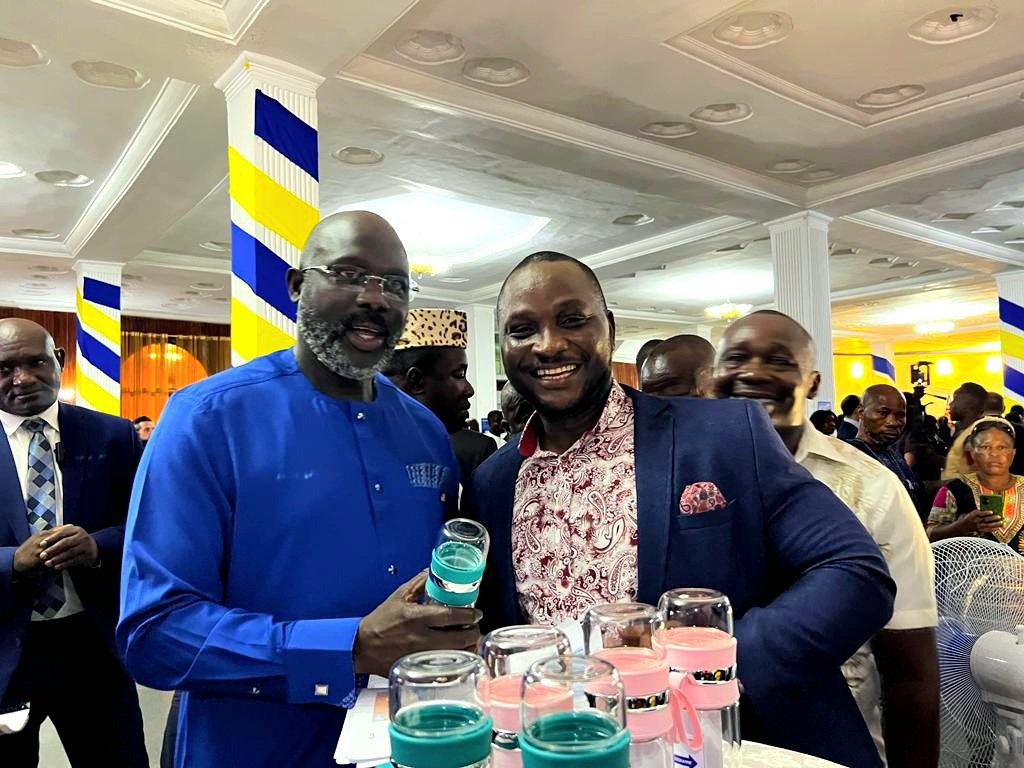 It was indeed a great honor to present the success stories of the Blue Ocean Program activities currently implemented in Southeastern Liberia to H.E. Dr. George Manneh Weah, President of the Republic of Liberia, at Sweden's 500-year National Day celebration today.