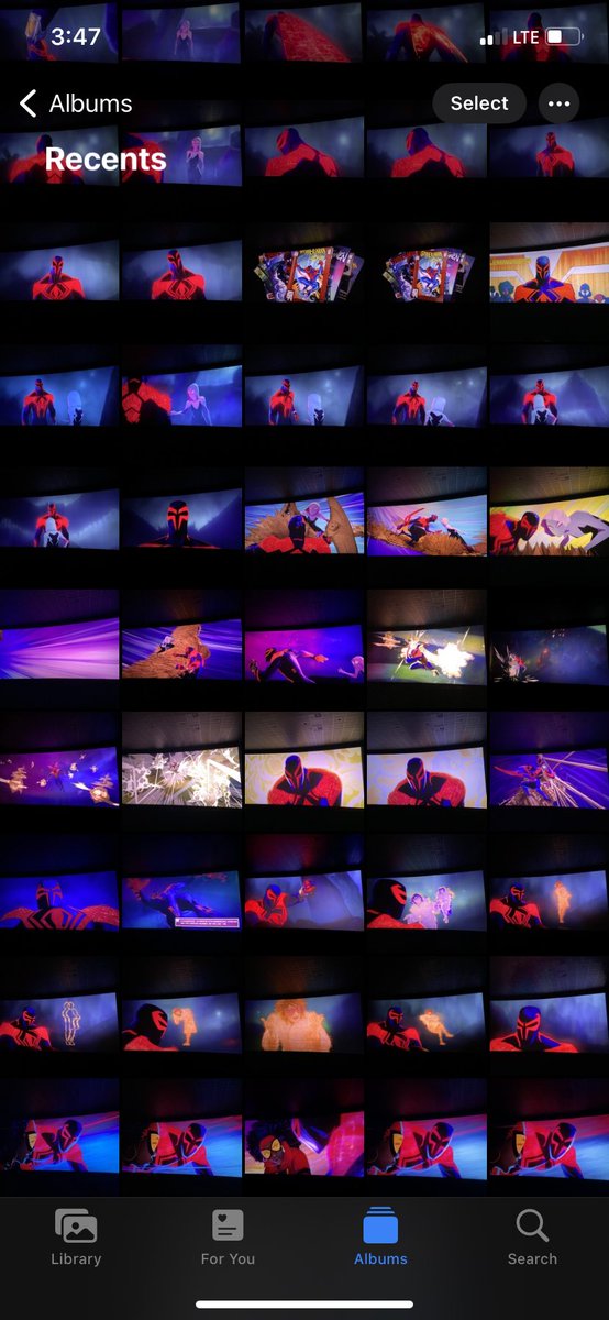 got high and took pictures of miguel o’hara like it was a concert