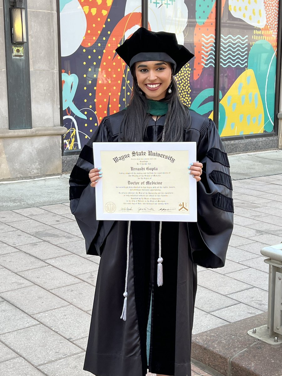 ugupta57's tweet photo. Officially Dr. Urvashi Gupta, MD!!! I am so thankful and happy to have gotten to this point — next up, a residency in OB/GYN!! https://t.co/KZnxPeekfU