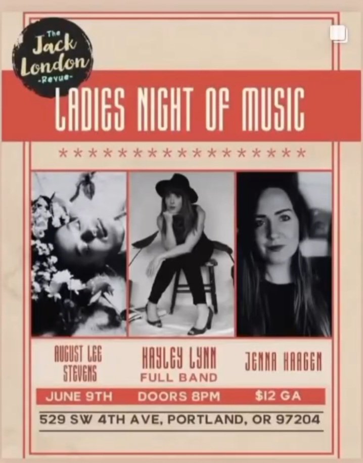 BobMc (@bobthebuilder4u) on Twitter photo This Friday at #JackLondonRevue
Three amazing musical artists
#AugustLeeStevens
#JennaHaagen
#HayleyLynnMusic
<a href="/jacklondonrevue/">🎶Jack London Revue</a> This Friday at #JackLondonRevue
Three amazing musical artists
#AugustLeeStevens
#JennaHaagen
#HayleyLynnMusic
<a href="/jacklondonrevue/">🎶Jack London Revue</a>
