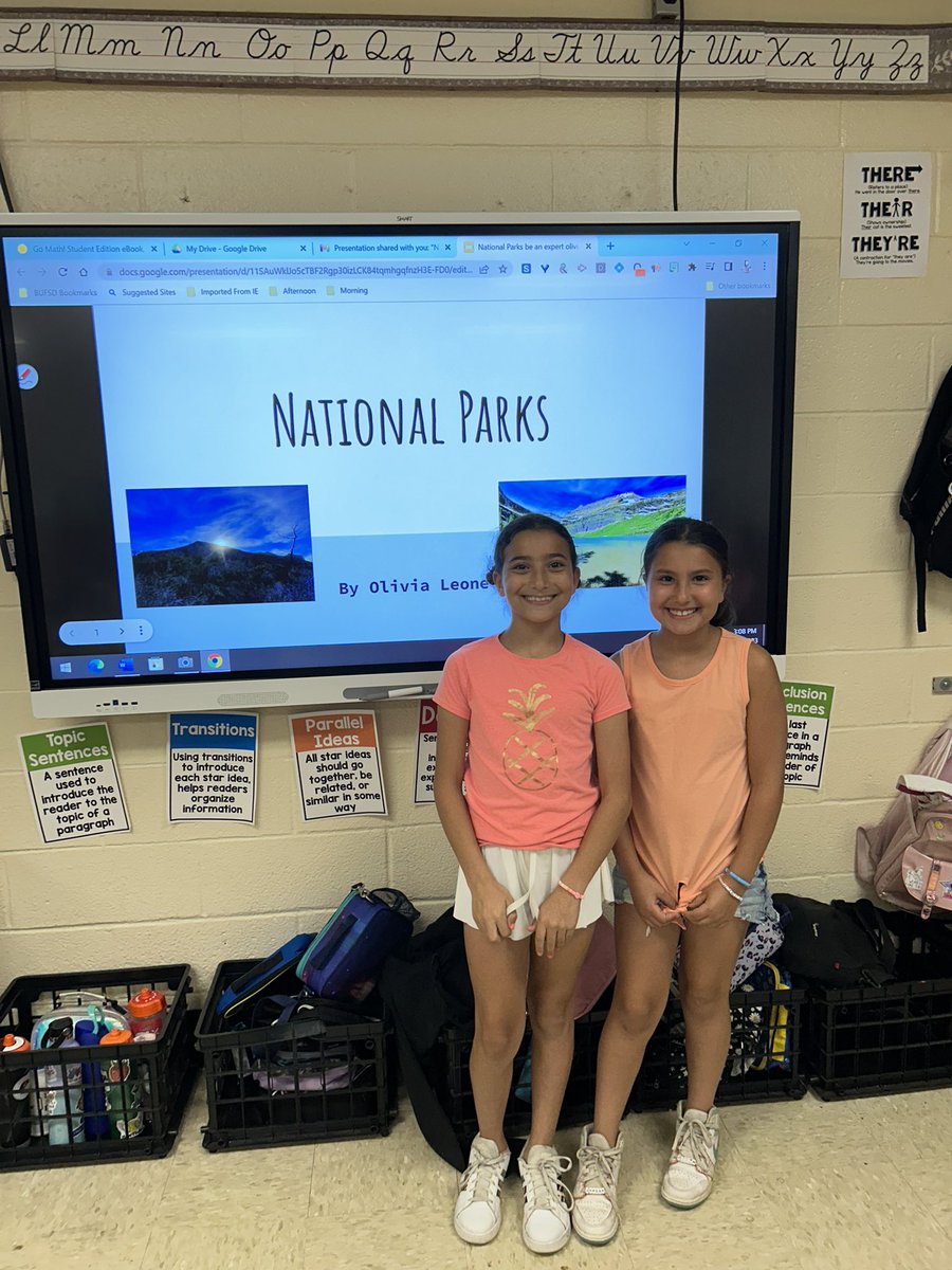We love learning from peers! Thank you Olivia for teaching us about National Parks. You truly are an EXPERT! #wearebethpage