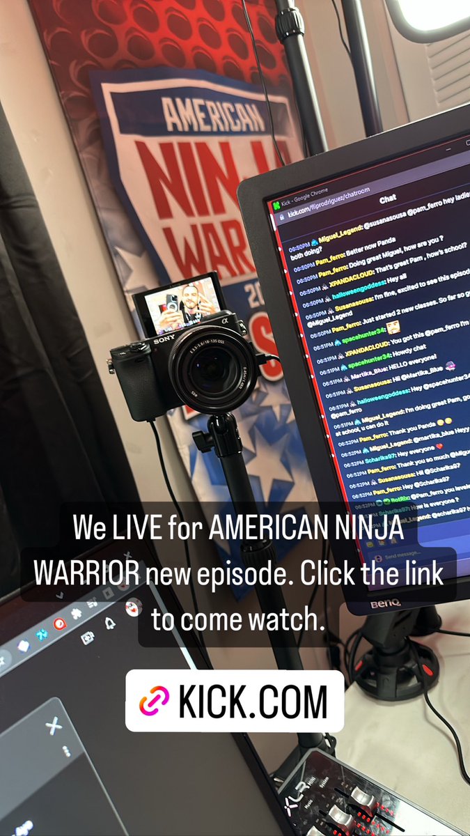 VIEWING PARTY STARTS NOW!!! Kick.com/FlipRodriguez #AmericanNinjaWarrior #kickstreaming