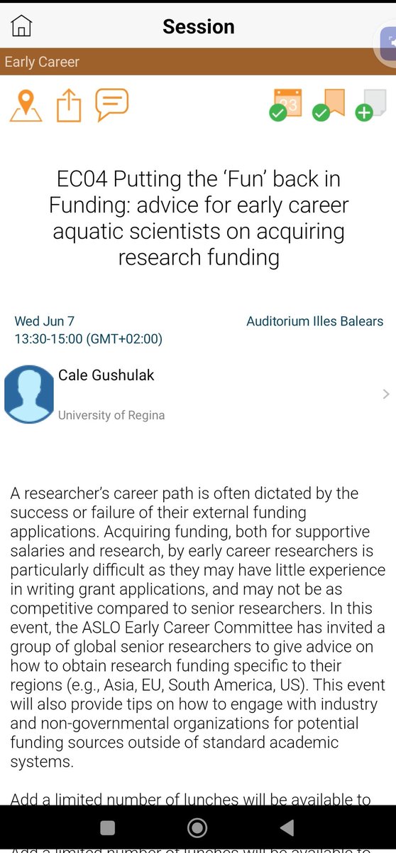 Waiting for you at  'putting the fun back in funding' workshop organized by #ASLO_ECC for #ECRs @ASLO_Palma2023  #ASLO2023
Wed, 07-Jun-23, 13:30 to 15:00 Auditorium Illes Balears
@CaleGushulak @BRodzCardona @karinmeinikmann @heili_lowman @ngozimoguguah @Anweghosh @Minabizic