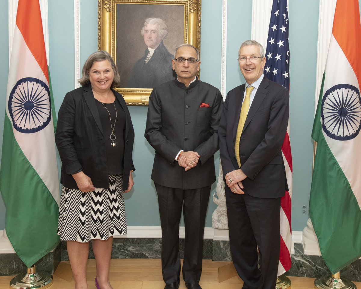 Thank you Indian Foreign Secretary Kwatra and delegation for a very productive first US-India Strategic Trade Dialogue 🇺🇸🇮🇳.  Together we will grow our economies and create jobs through increased bilateral trade and better high-tech collaboration.