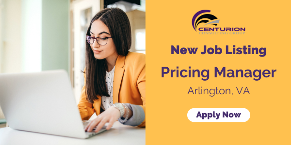 CenturionCGNews's tweet image. Ready to start your career at Centurion? We are seeking a Pricing Manager in Arlington, VA. Learn more and apply now: bit.ly/3IXuEXb 

#pricingmanager #federalgovernmentpricing #strategicpricing #revenueoptimization #profitmaximization #pricingstrategy #contractpricing
