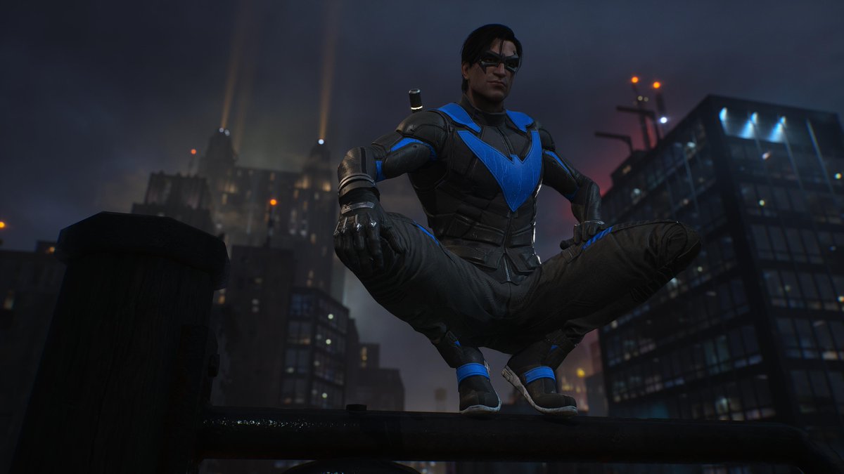 Perched #PS5Share, #GothamKnights #PhotoMode #VirtualPhotography #Gametography #VGPUnite #TheCapturedCollective #VPRT #Nightwing