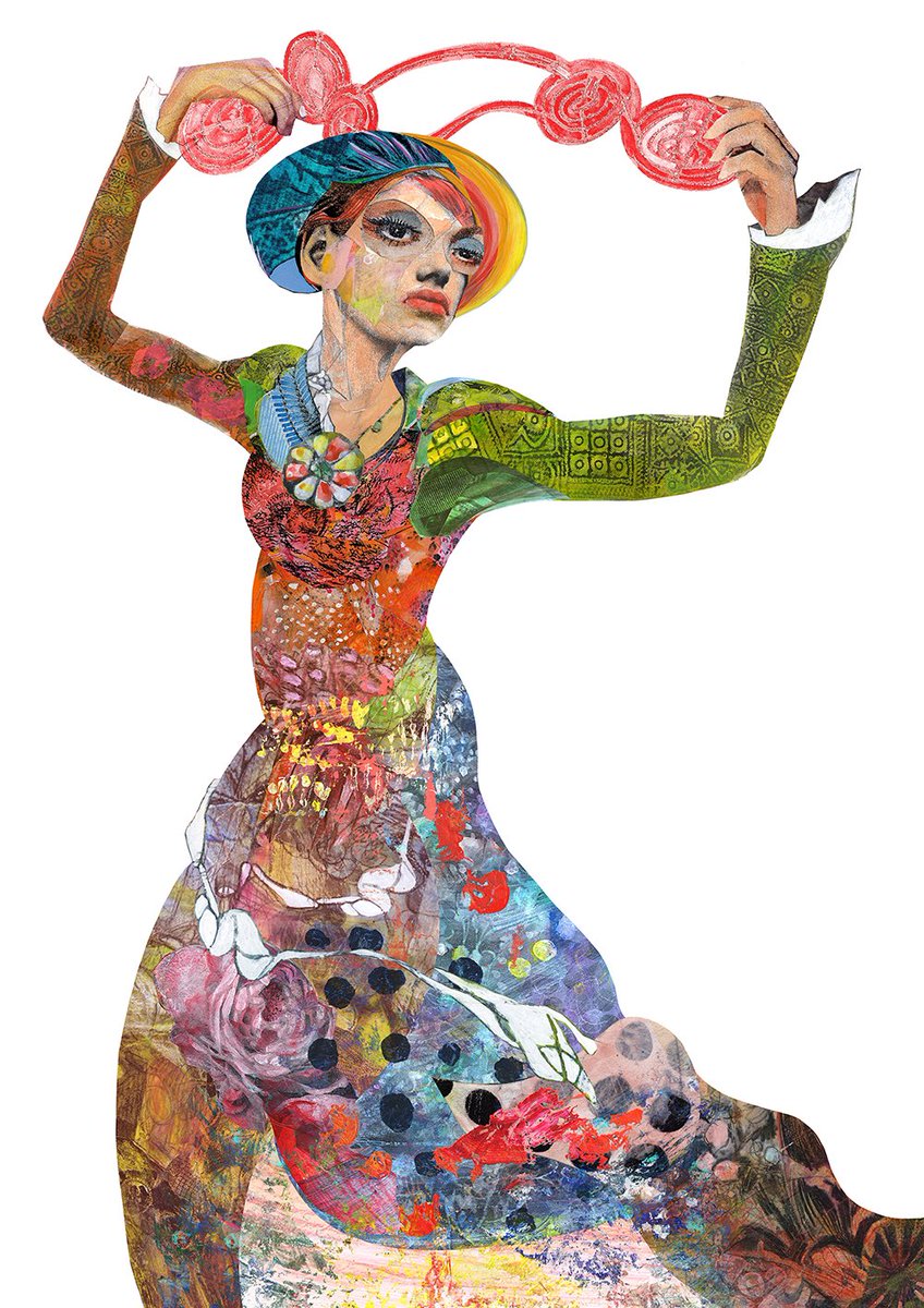 木村タカヒロ TAKAHIRO KIMURA コラージュ 人物画 女性像 C 木村