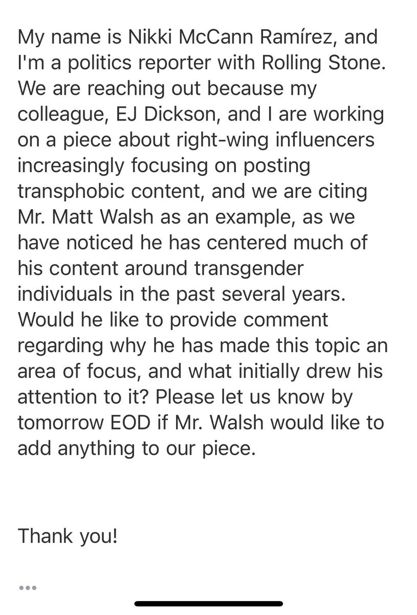 Matt Walsh tweet media