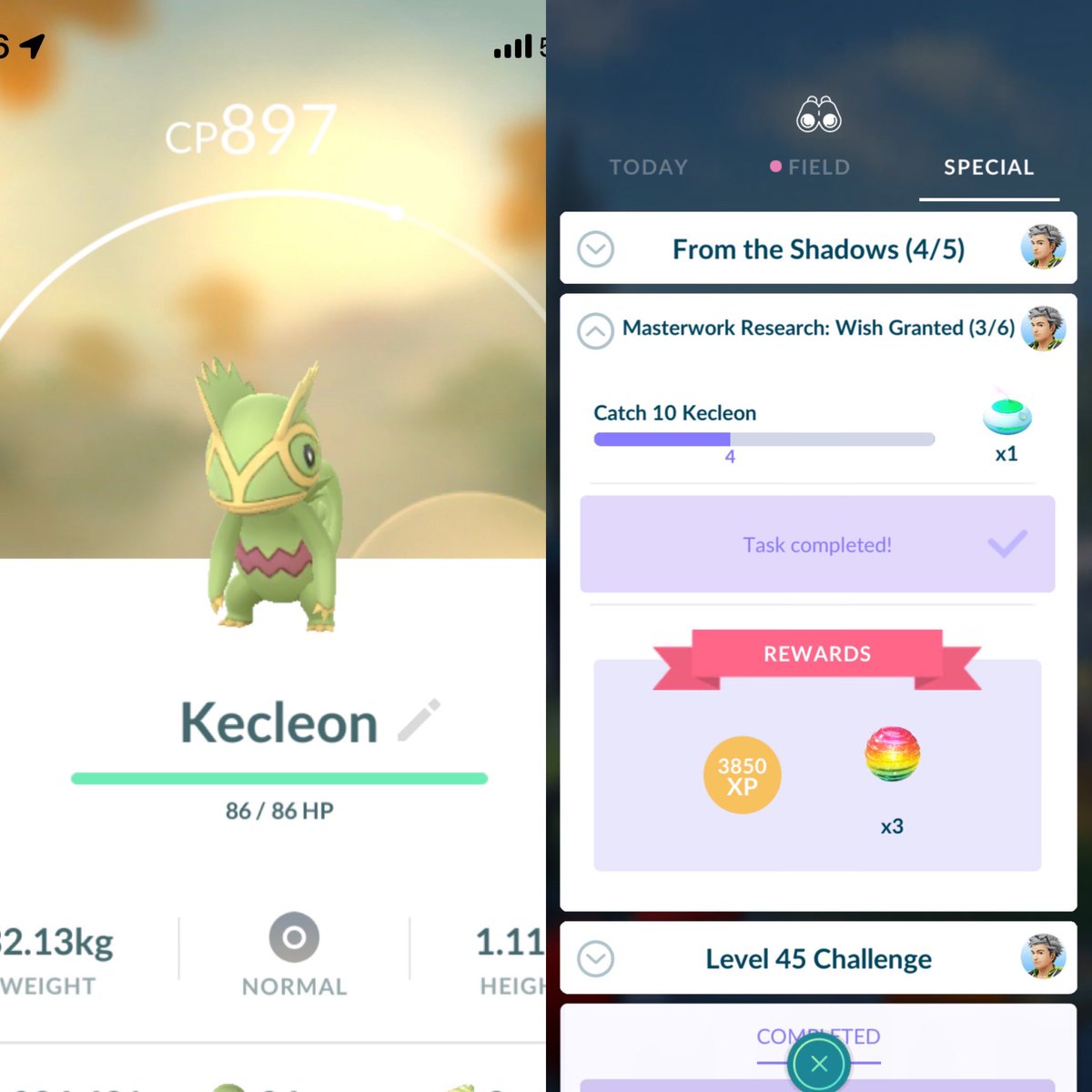 YESSS the one shiny I really REALLY wanted from this event and I got it during the spotlight hour 😍🧡🩵
also got another kecleon 🥳