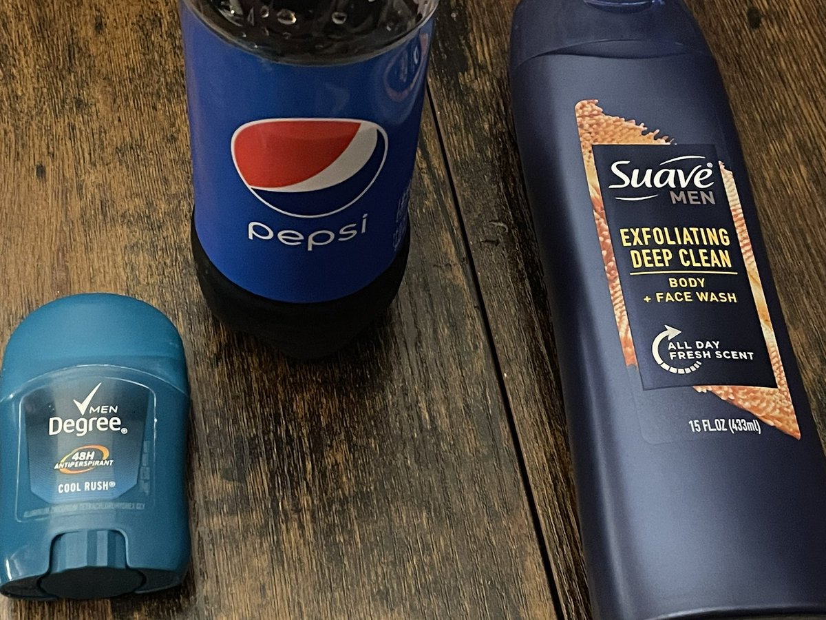 JayRZilla's tweet photo. @vapidkourt Nah no worries, I got you. I own both deodorant and body/face wash. Also the aforementioned Pepsi that snot-rocketed out of my nose holes. As for proof that I’ve been wick-dipping my meat stick in a lady person, I have no used condoms on hand at the moment. https://t.co/2Q4jkcldhx