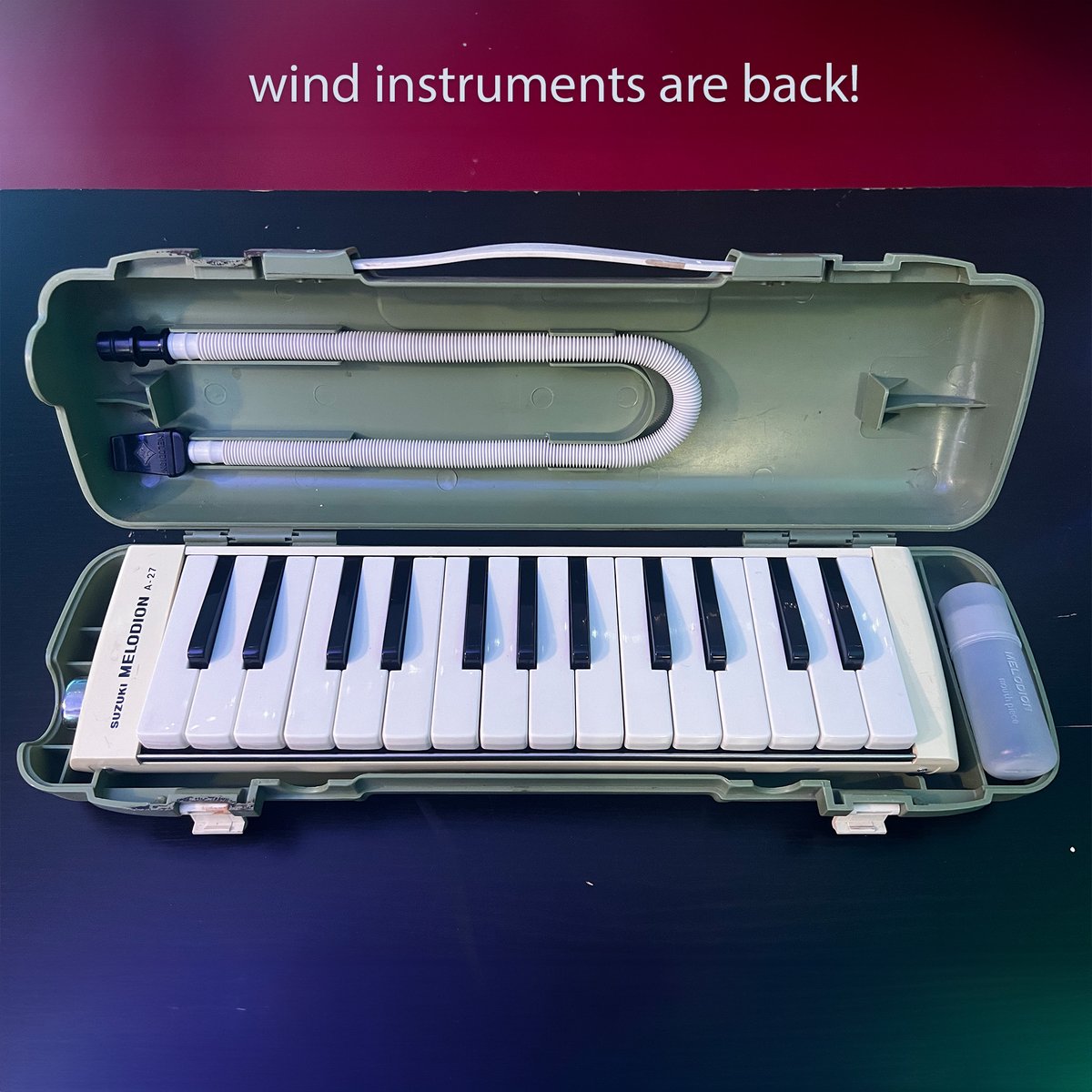 MusicLandria's tweet photo. We just added this melodica to the library, meaning wind instruments are back! This is the only one in the library right now so come check it out before your friends do! https://t.co/GHbAUibDrI