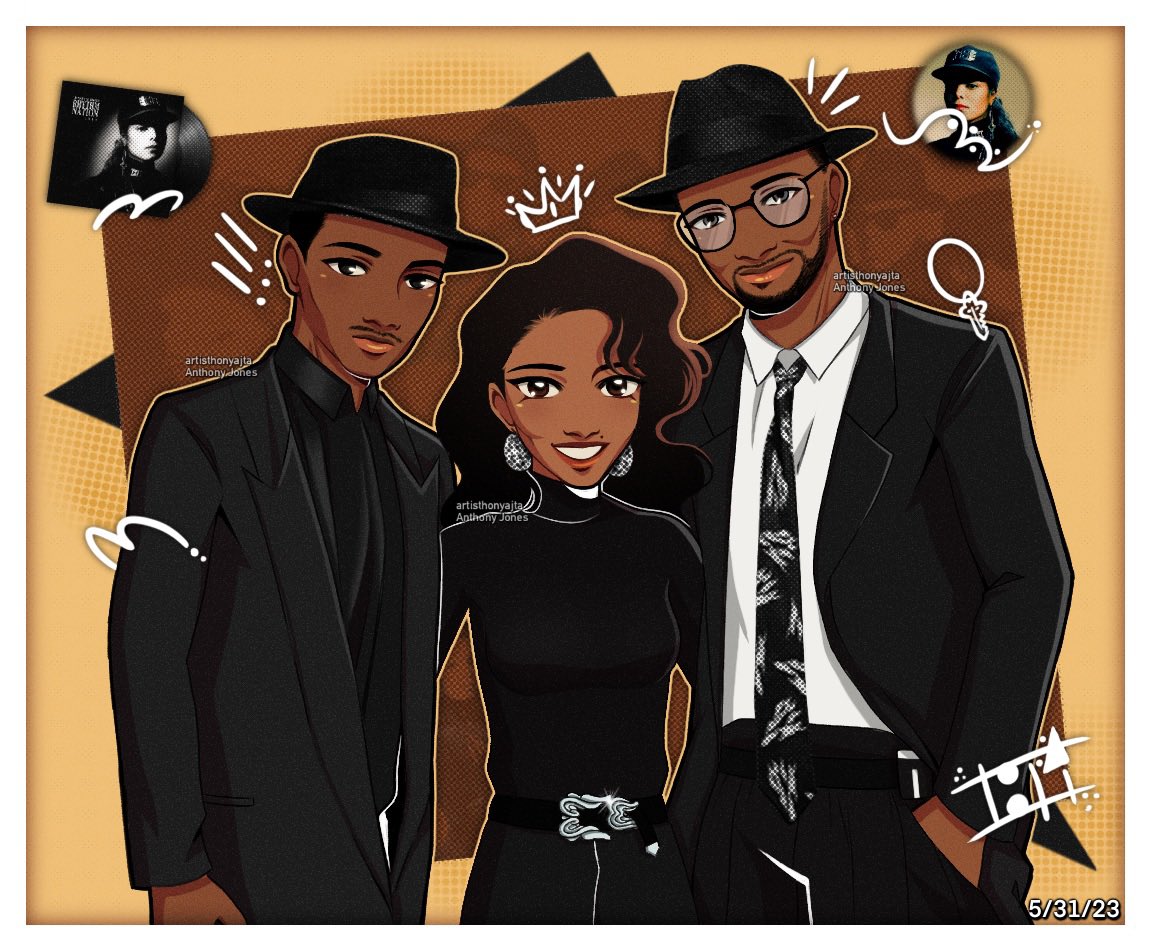 Janet + Jimmy + Terry = Real Life Dream Team 🫡
———TAGS———
#janetjackson #jimmyjam #terrylewis #digitalart #art #cartoon #anime #procreate