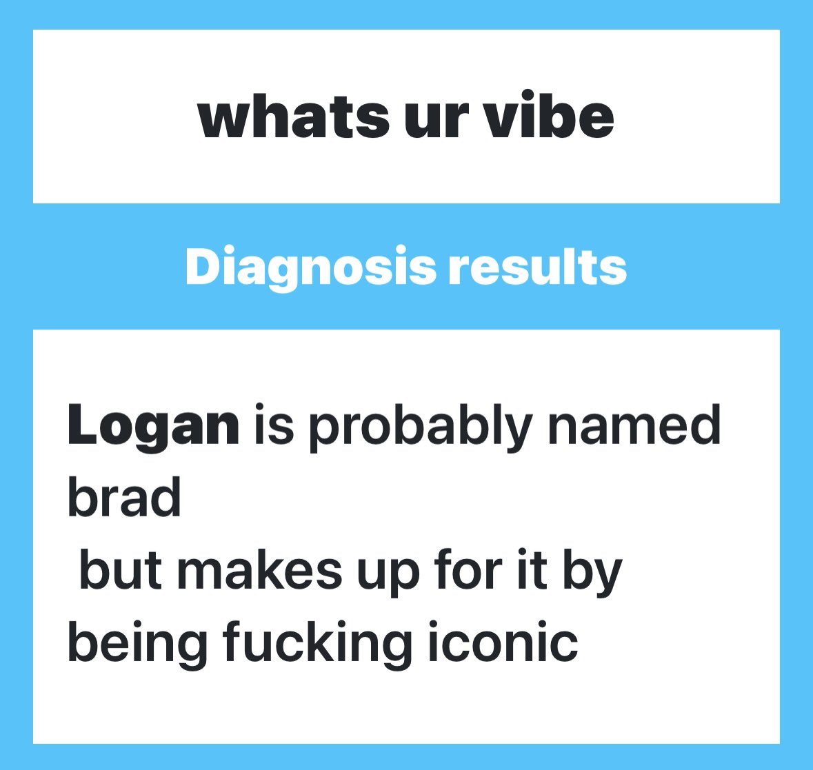 Log ツ on Twitter "Not the douchey frat guy name. 😭"