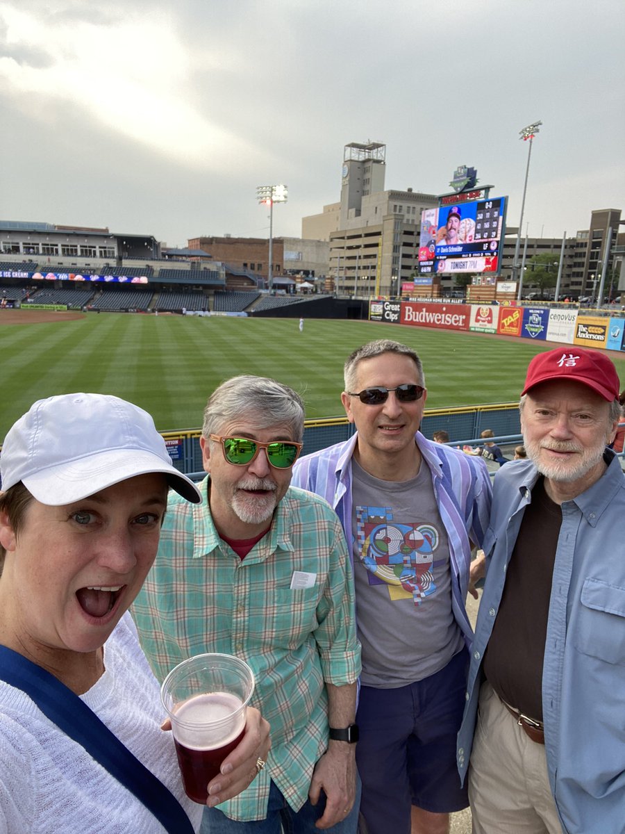 Meercoll's tweet photo. Holy Toledo! It’s our first @MudHens game! https://t.co/sWxW4Bt4GH
