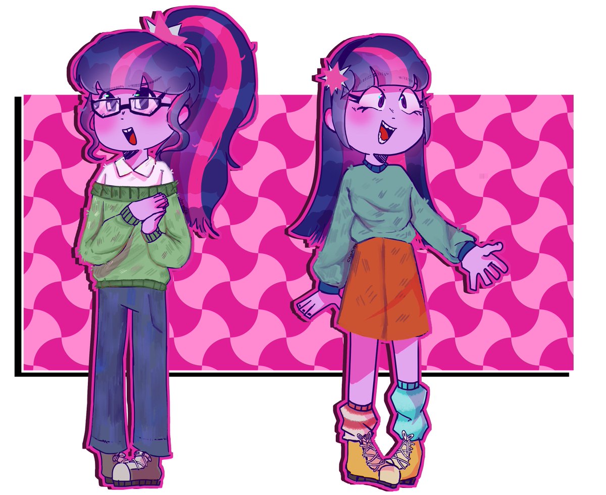 Two Twilights ,different personality #MLP #mlpfanart #TwilightSparkle