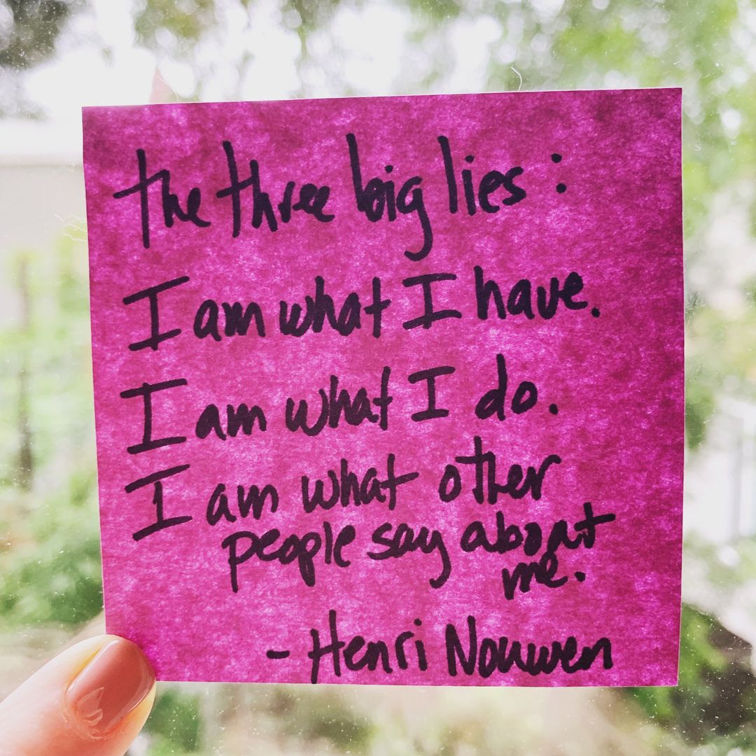 Three Big LIES:

#HenriNouwen