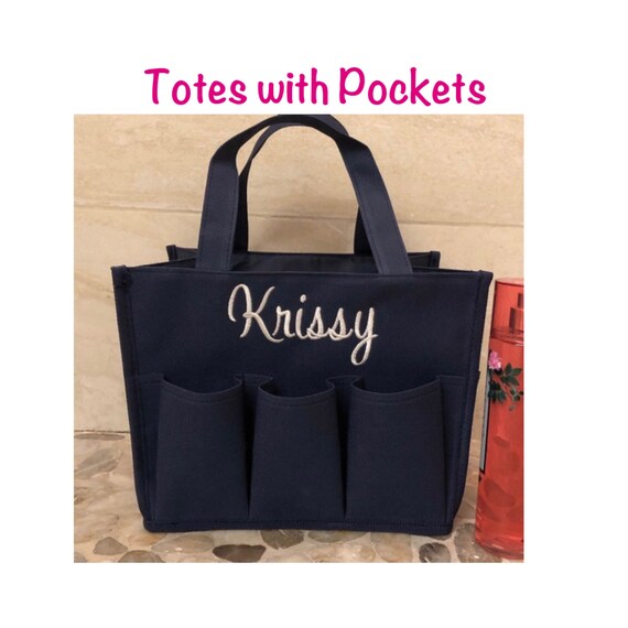 Caddy Tote Personalized Canvas Tote Bag, College etsy.me/38XtZlo #graduationgift #canvastotebag #collegeshowercaddy @etsymktgtool