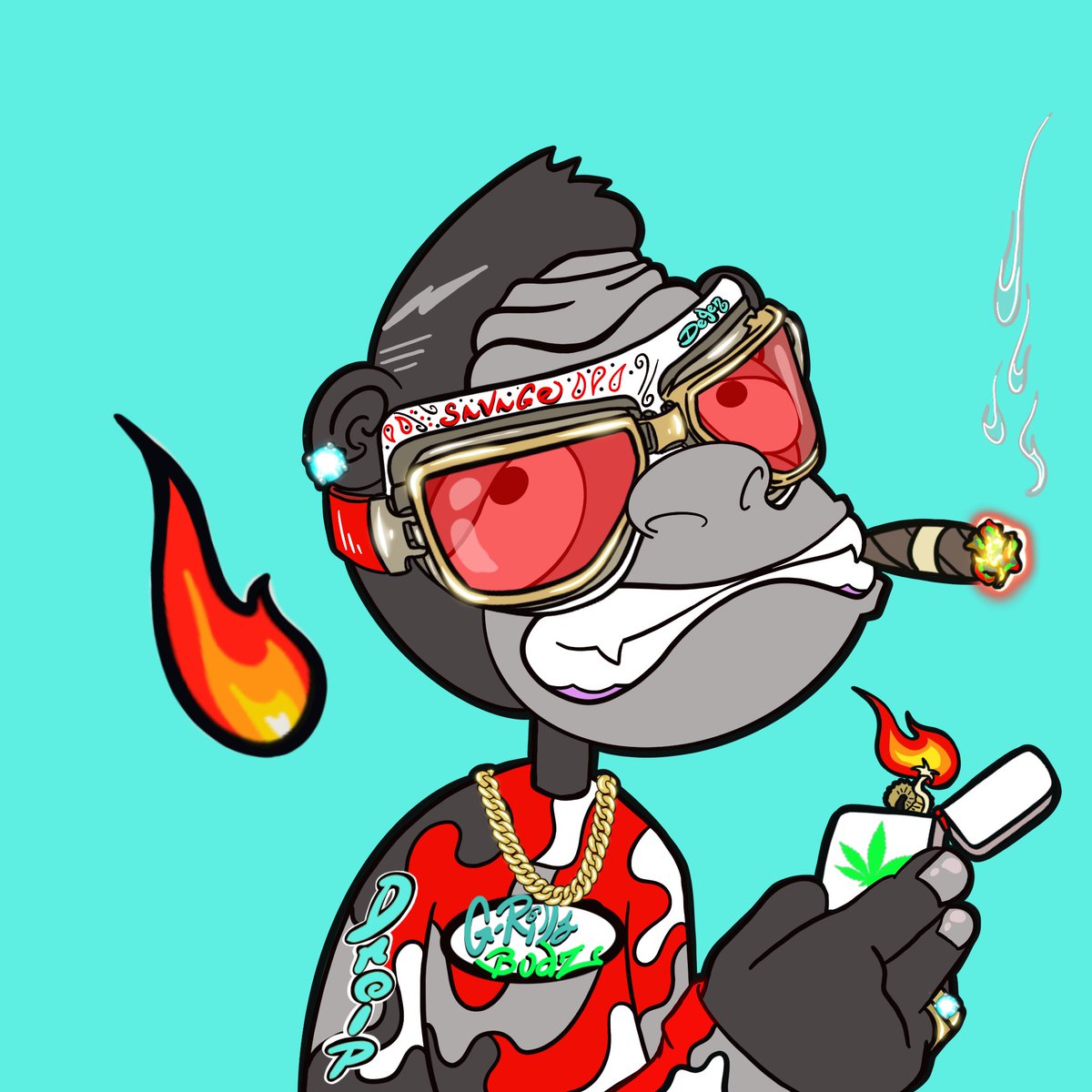 #Skunkz #grilla yo those <a href="/DrillClubNFT/">DRILL CLUB</a> are super 🔥 🔥 🔥 Stoner 2 Stoner …#Lit
