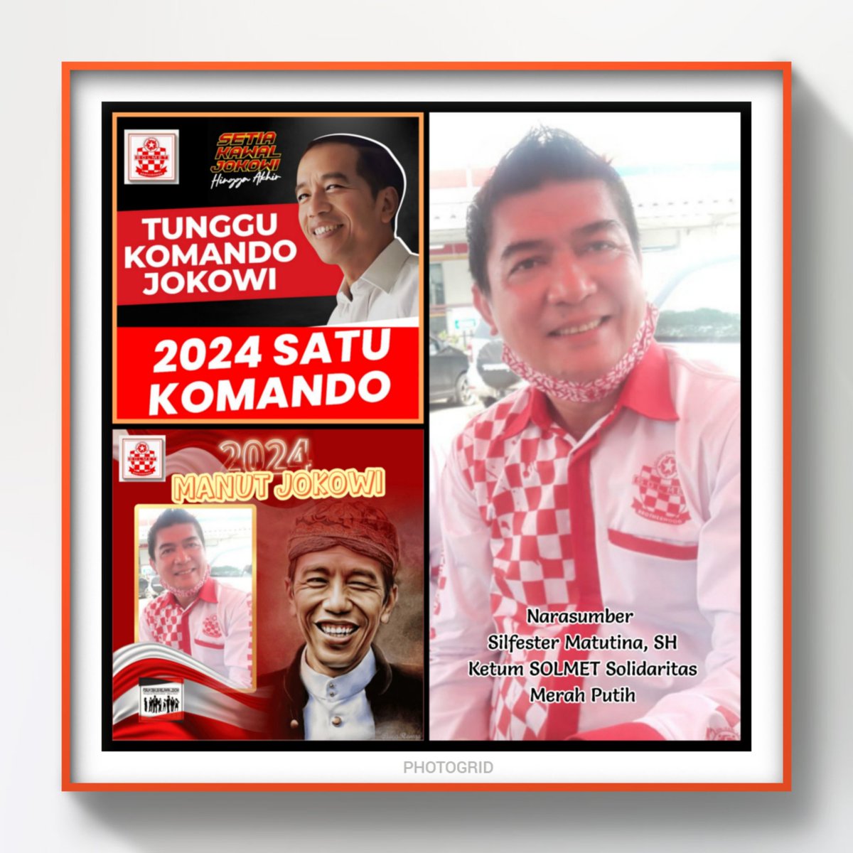 AgusSho62811788's tweet photo. ❇️WEBINAR "TUNGGU KOMANDO, SETIA TEGAK LURUS 2024 MANUT @jokowi"
📆Sabtu, 10 Juni 2023
⌚14.00 WIB
🖥️Virtual Zoom
#FDRJ_Edisi33
#ForumDiskusiRelawanJokowi #SOLMET #BaraJP #NINJA #WLJ #PERNUSA #SAJOJO https://t.co/J3fJjnIgu6