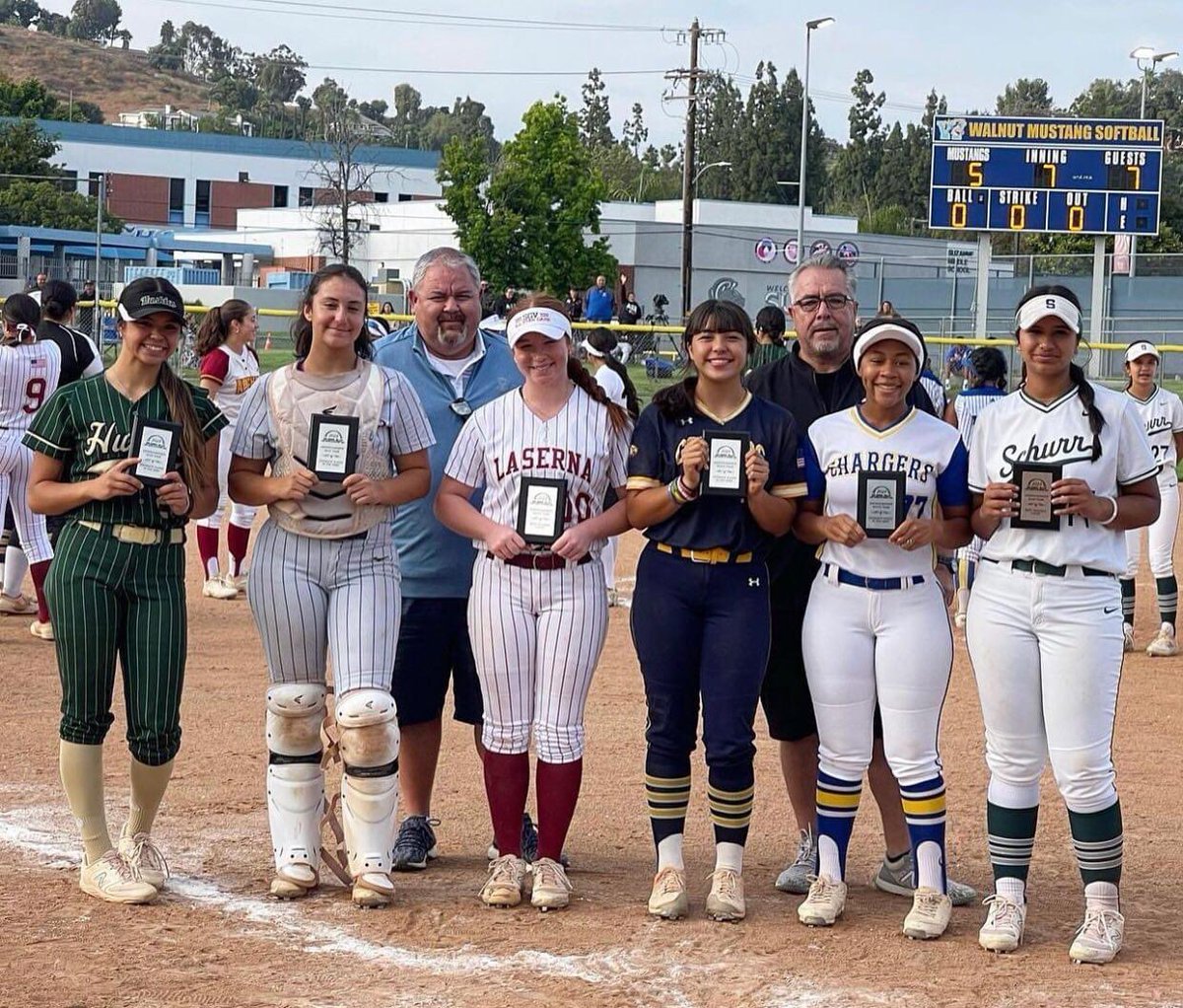 RebeccaEckart24's tweet photo. My teammates and I represented @LMHSMatadores Softball at the SGV All Star Game yesterday where I was awarded the Offensive Player of the Game. Thank you SGV for the recognition! @NDcoachGumpf @2Ganeff @Rivie00 @FastpitchEmpire @MatsSoftball @j_spitale https://t.co/86O7RKHZSa