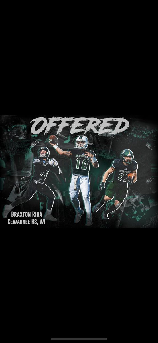 Braxton Riha (@rihabraxton) on Twitter photo After a great conversation with <a href="/CoachChewy80/">Dylan Chmura</a> I am honored to say I have received my 2nd offer from
🟢Bemidji St. University⚪️ <a href="/BSUBeaversFB/">Bemidji State Football</a>
<a href="/MJ_NFLDraft/">Mark Johnson</a> After a great conversation with <a href="/CoachChewy80/">Dylan Chmura</a> I am honored to say I have received my 2nd offer from
🟢Bemidji St. University⚪️ <a href="/BSUBeaversFB/">Bemidji State Football</a>
<a href="/MJ_NFLDraft/">Mark Johnson</a>