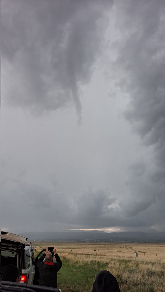 Funnel cloud over #LasVegas, #NewMexico at 1715 local time #nmwx