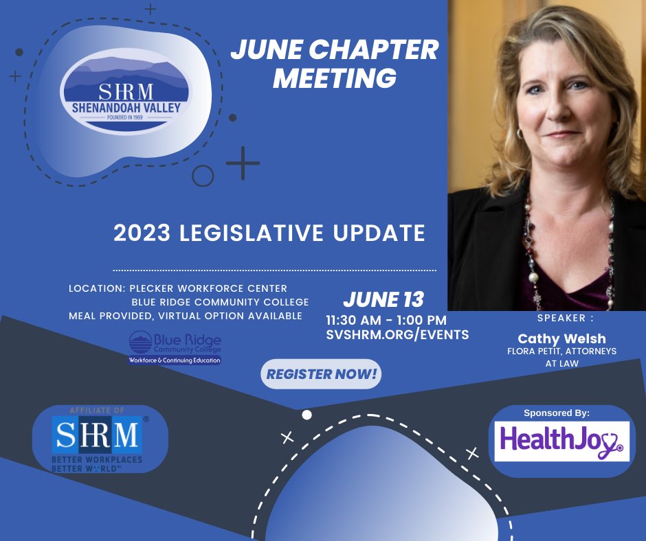 svshrm's tweet photo. Our June Chapter Meeting is Tuesday, June 13th! Register today! 

https://t.co/2px4jHW6gi https://t.co/LutdnXw6Ep