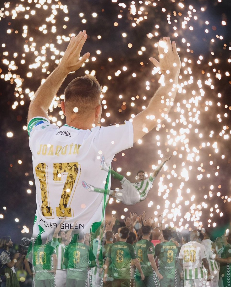 capi1907's tweet photo. La mejor despedida para la mejor LEYENDA del futbol💚JOAQUÍN 17 https://t.co/IJW5eFrqMq