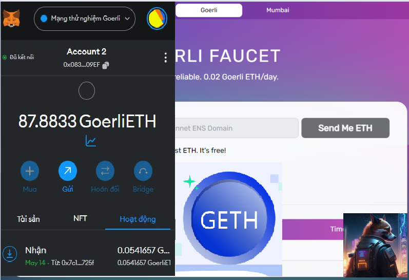 nhiều kèo airdrop testnet ngon quá, mà ko có gETH phải làm sao?

  Tặng Free ETH testnet (gETH) cho các bạn đây

mình sẽ tặng toàn bộ số gETH này để các bạn thoải mái làm airdrop  nhé.
Cách nhận👇
😍 Follow, Retweet post này
😍 Post địa chỉ ví dưới comment