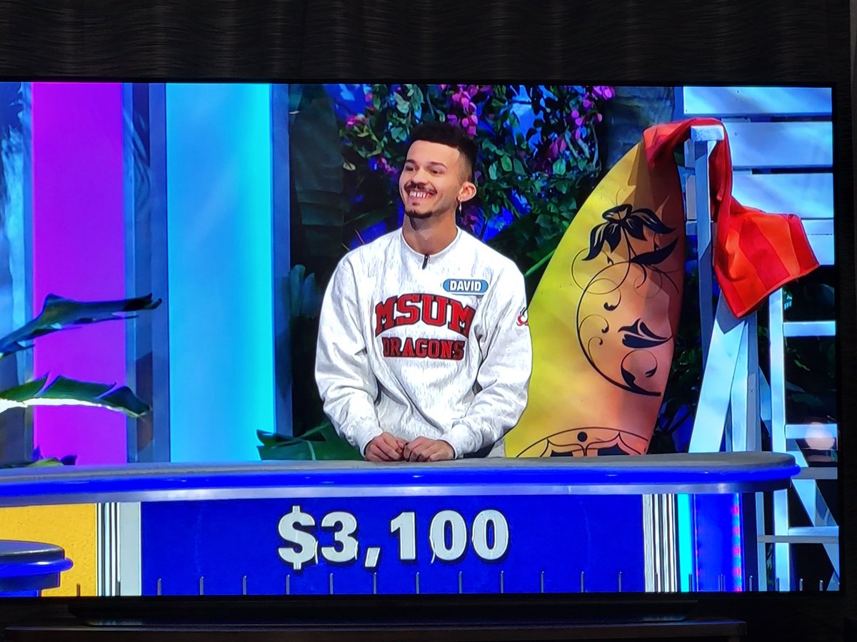 Love seeing a local face on <a href="/WheelofFortune/">Wheel of Fortune</a> ! <a href="/MSUMoorhead/">Minnesota State Moorhead</a> #moorhead #fargo