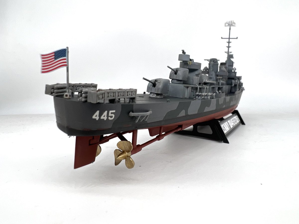 アメリカ海軍駆逐艦DD445フレッチャー  1/350 タミヤ 1/350 アメリカ海軍駆逐艦 DD445 フレッチャー: スケールモデル