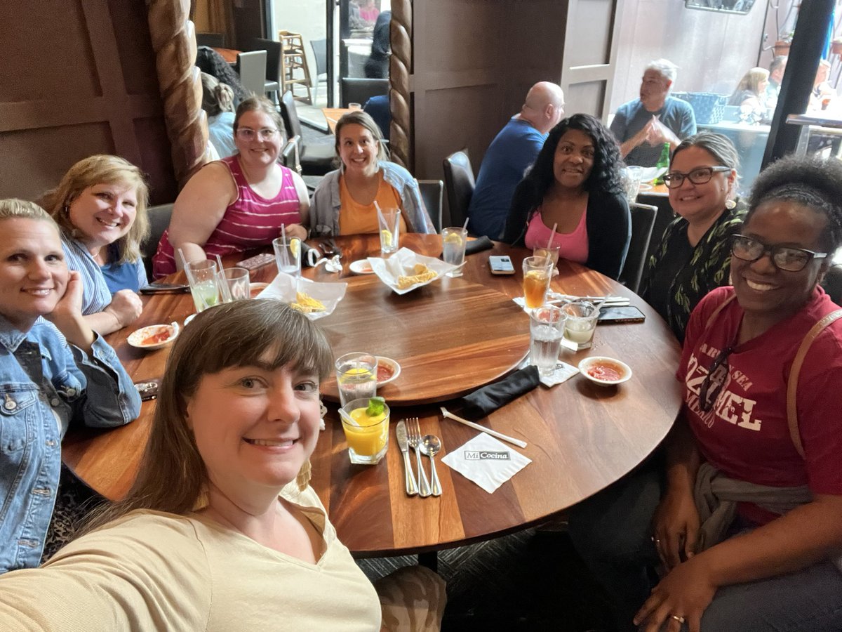 We have been deep in thought, debriefing and now dinner!! All the great learning for this great group of educators!