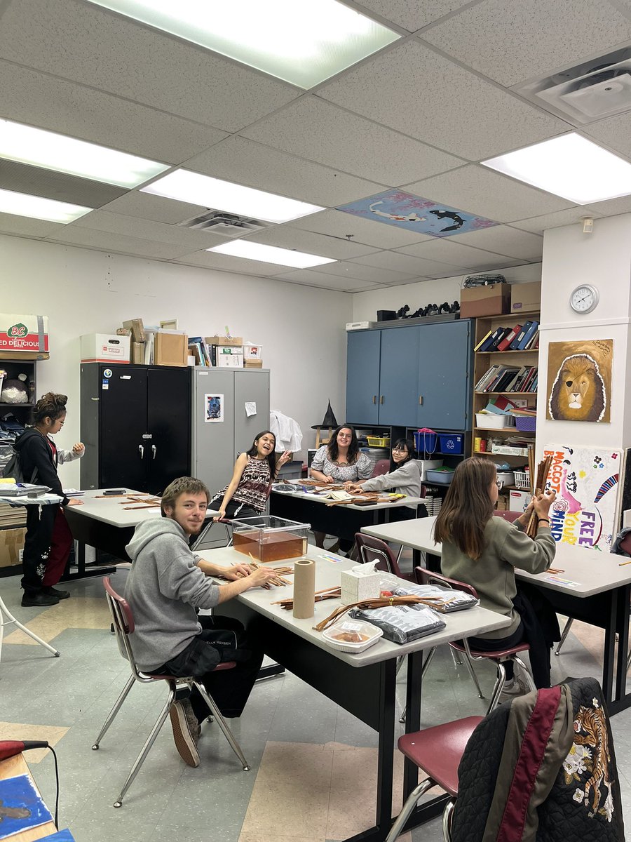 Our graduates are weaving hats with @hlguganaaw and we are so excited to see them! @RupertSchools