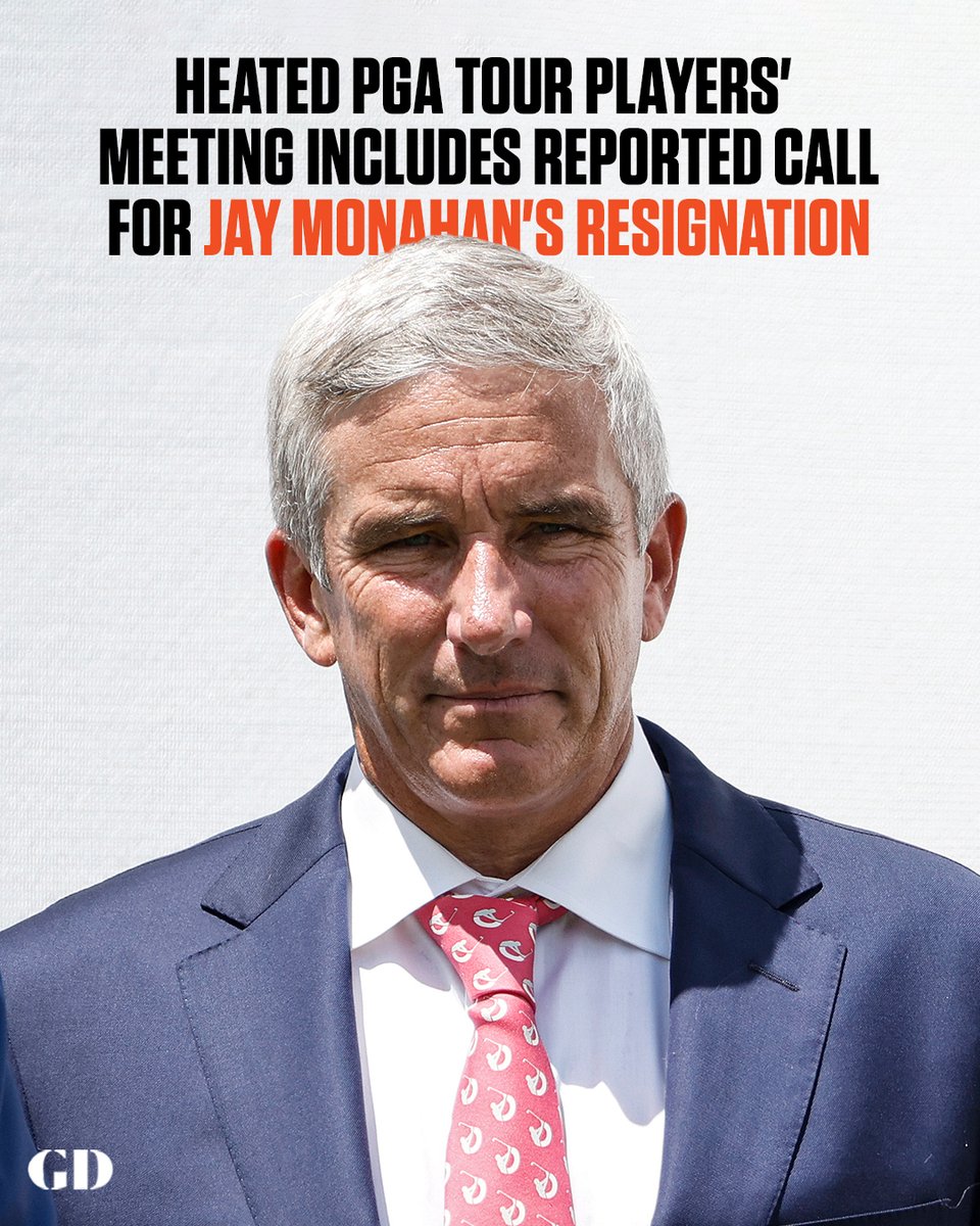 GolfDigest's tweet photo. Tour pros let their frustrations be known during Tuesday's players meeting.

More details: https://t.co/i1XxRuzBfc https://t.co/hJnHQlaMf3